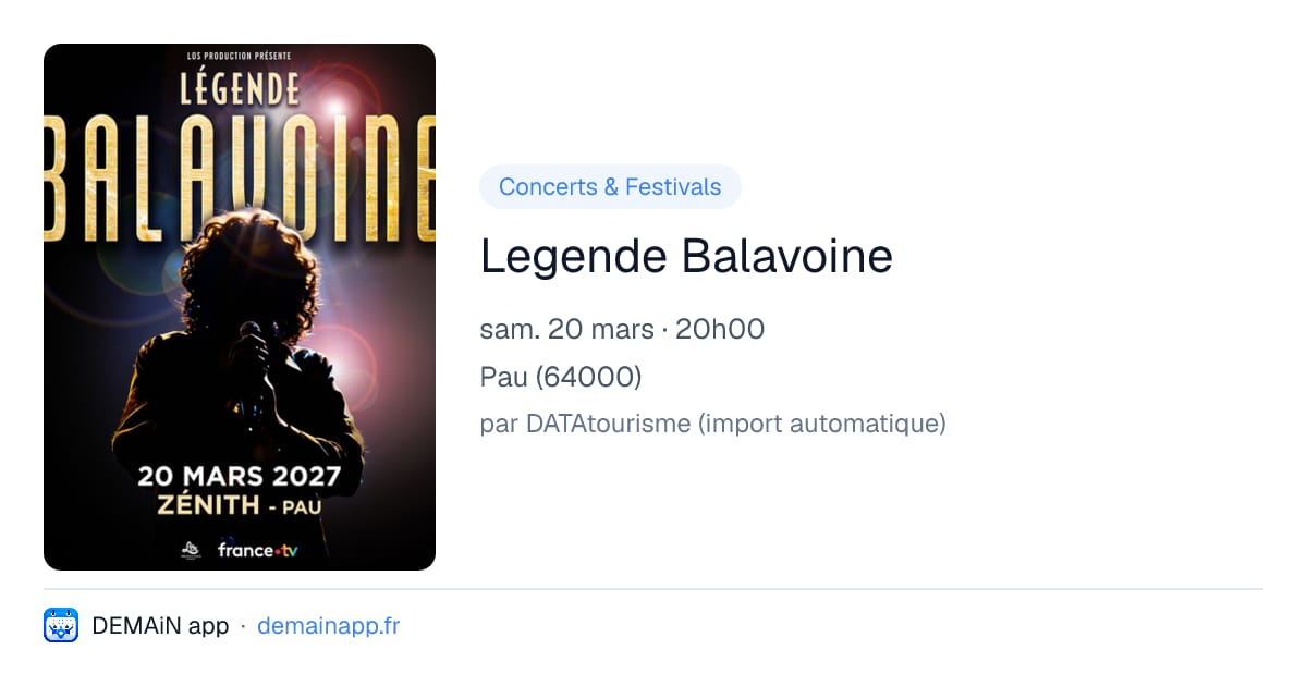 Legende Balavoine — Pau