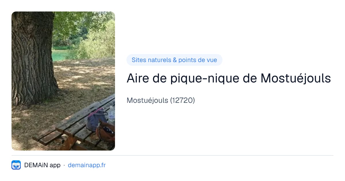 Aire de pique-nique de Mostuéjouls — Mostuéjouls