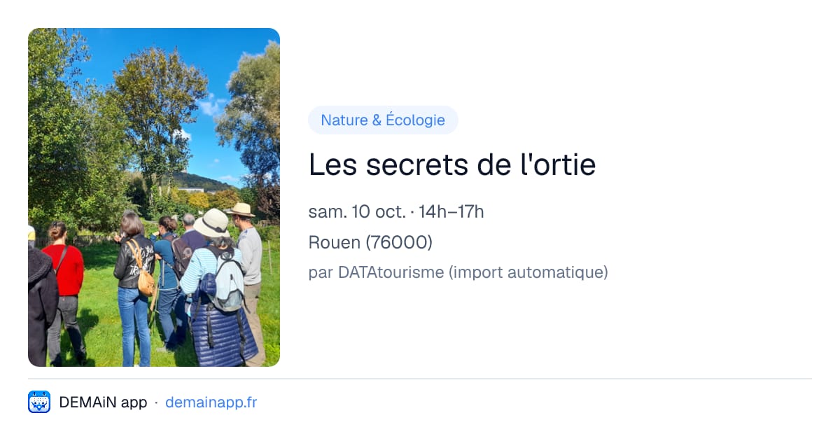 Les secrets de l'ortie — Rouen