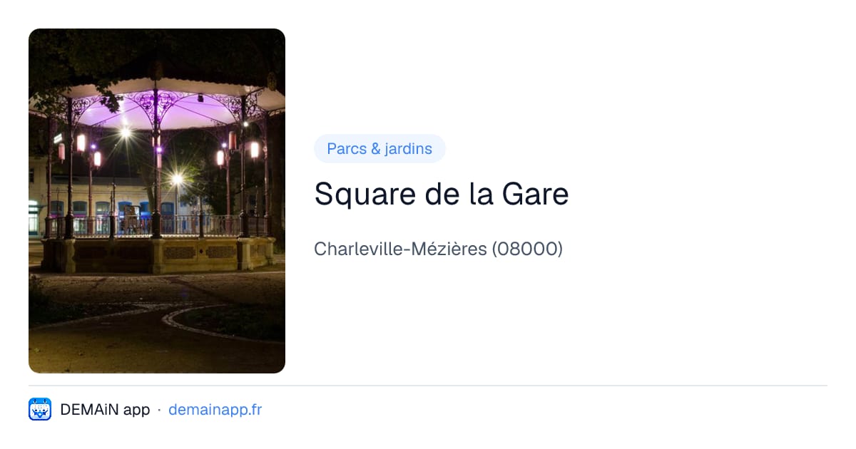 Square de la Gare — Charleville-Mézières