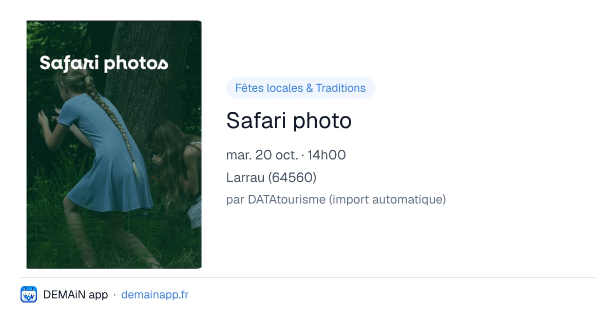 Safari photo — Larrau