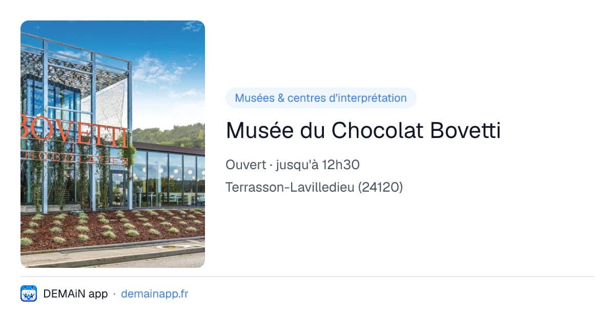 Musée du Chocolat Bovetti — Terrasson-Lavilledieu