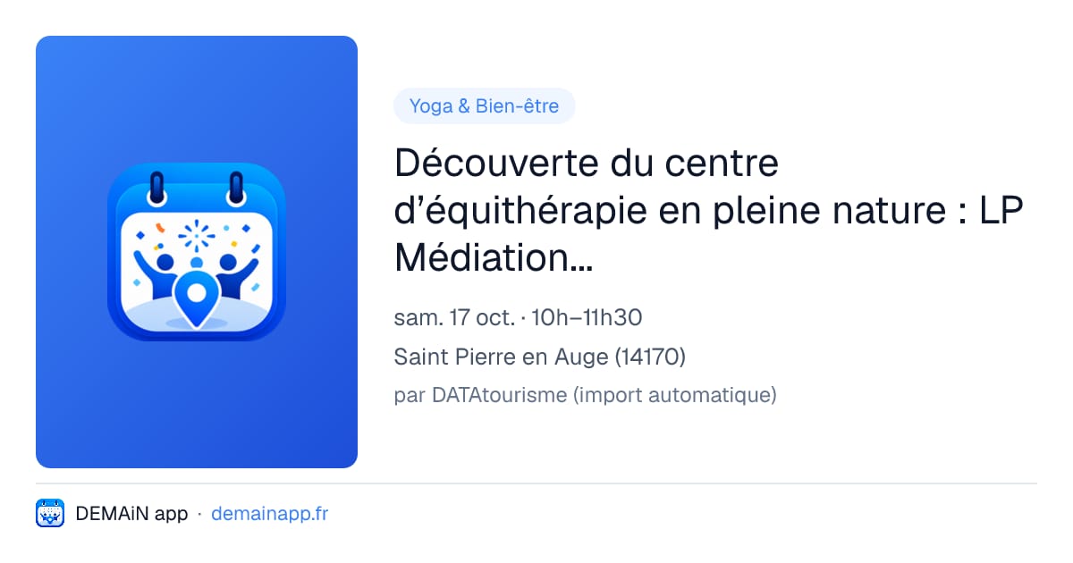 Découverte du centre d’équithérapie en pleine nature : LP Médiation équine — Saint Pierre en Auge