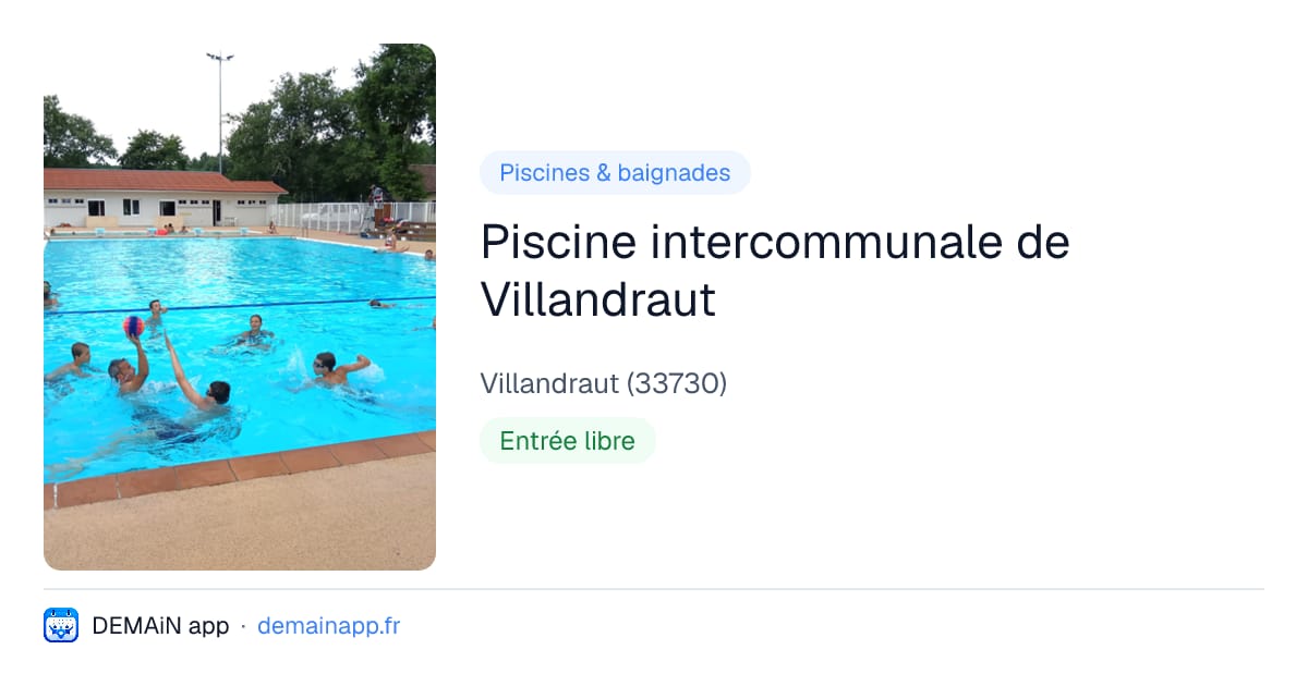 Piscine intercommunale de Villandraut — Villandraut