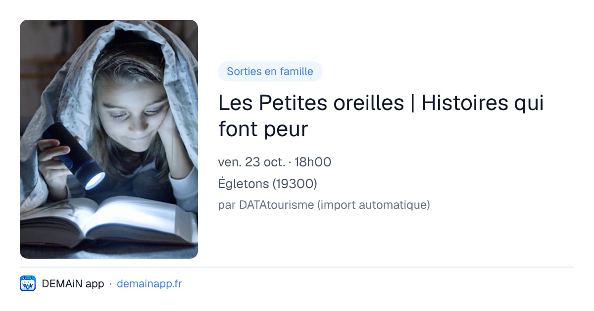 Les Petites oreilles | Histoires qui font peur — Égletons