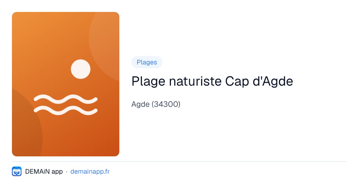 Plage naturiste Cap d'Agde — Agde