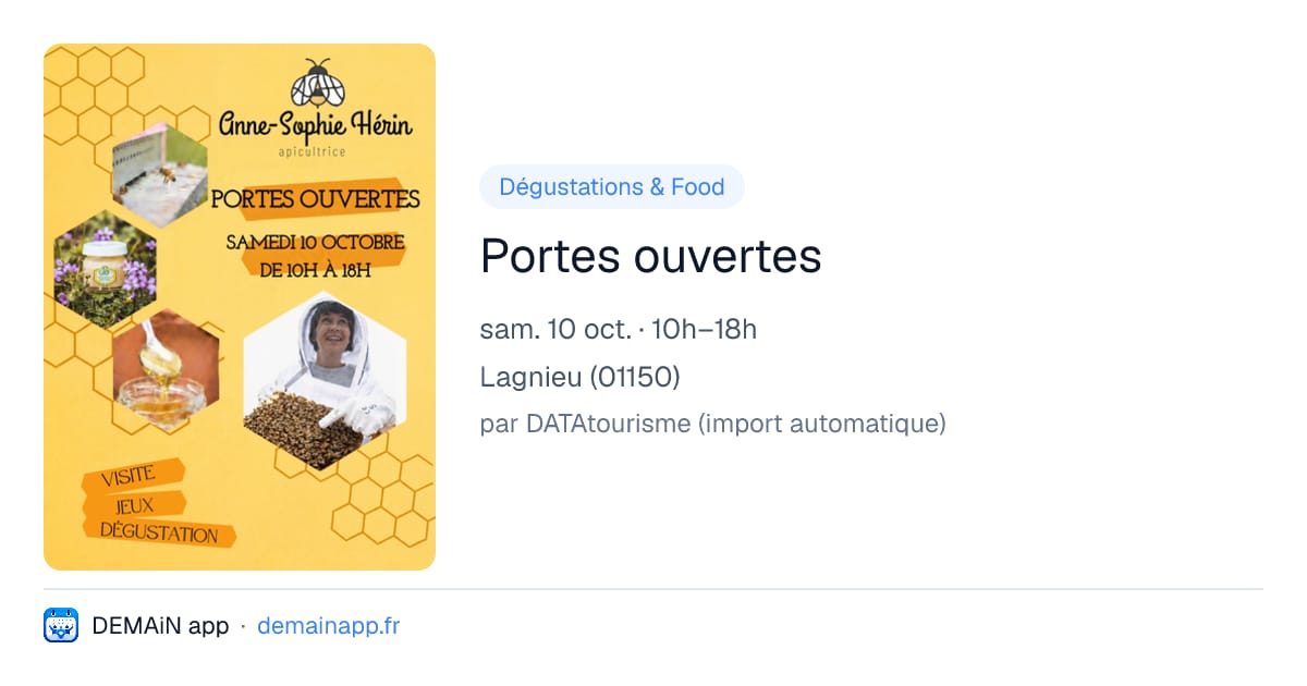 Portes ouvertes — Lagnieu
