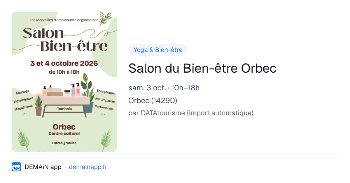 Salon du Bien-être Orbec — Orbec