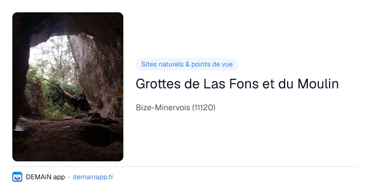 Grottes de Las Fons et du Moulin — Bize-Minervois