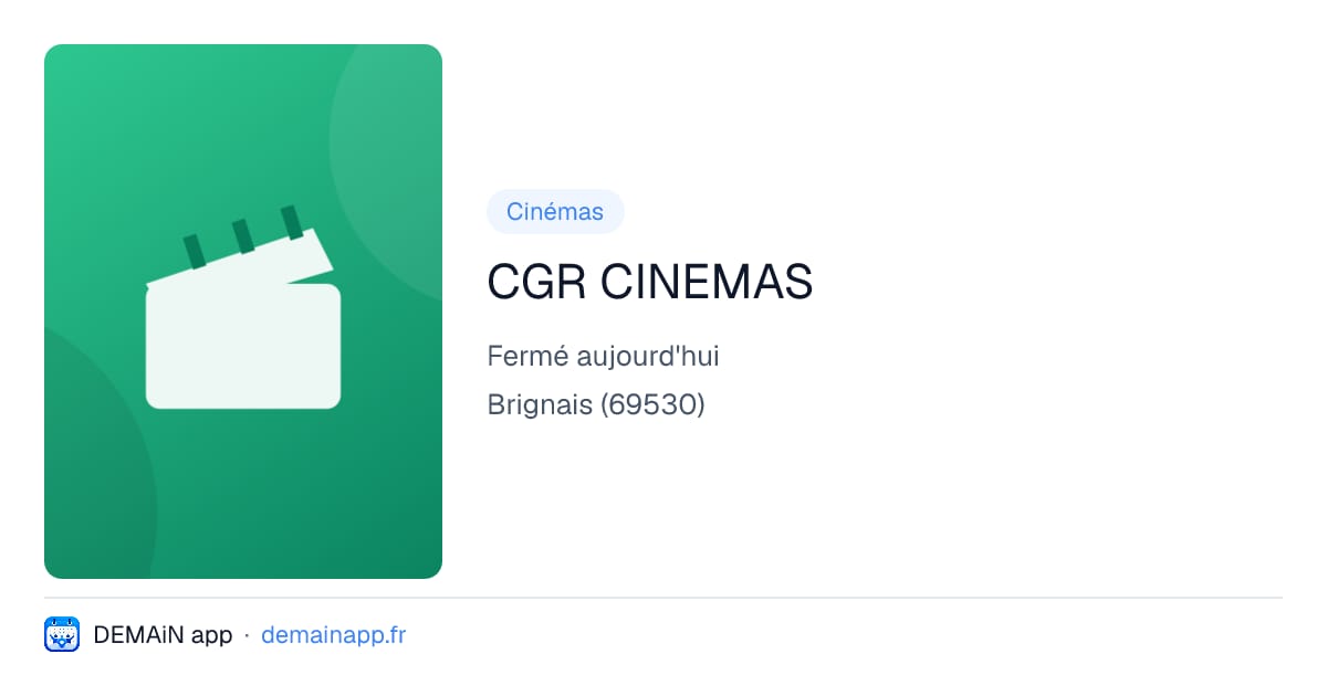 CGR CINEMAS — Brignais