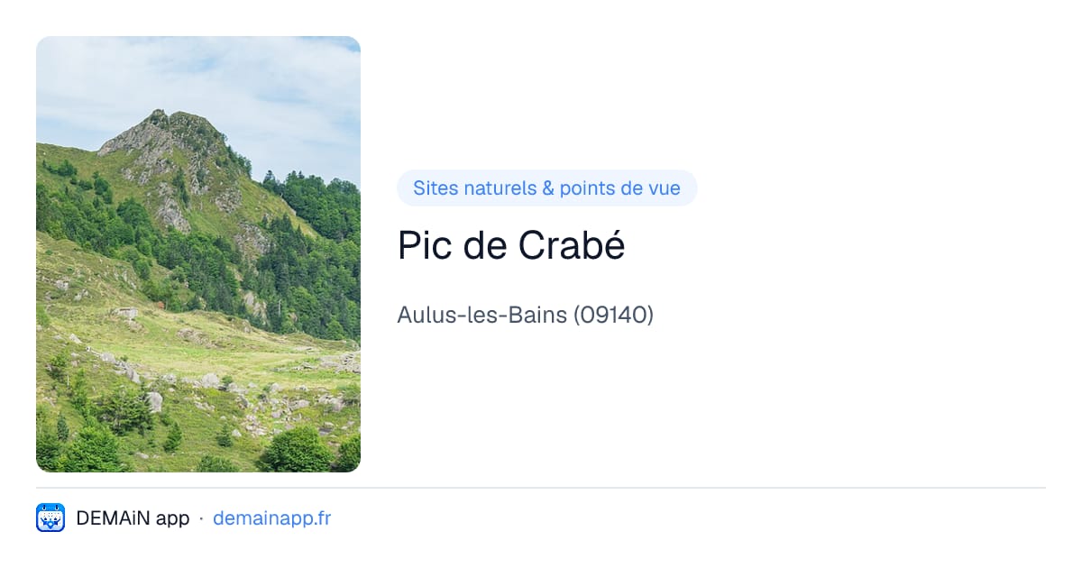 Pic de Crabé — Aulus-les-Bains