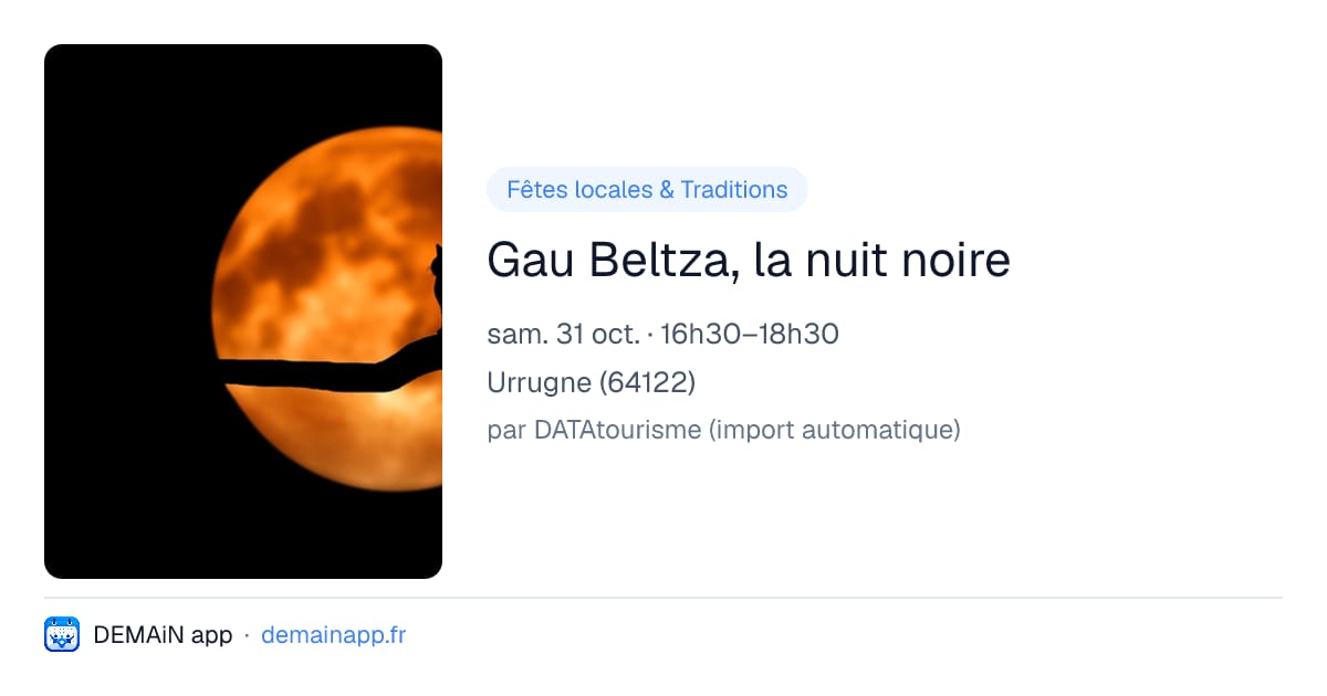 Gau Beltza, la nuit noire — Urrugne