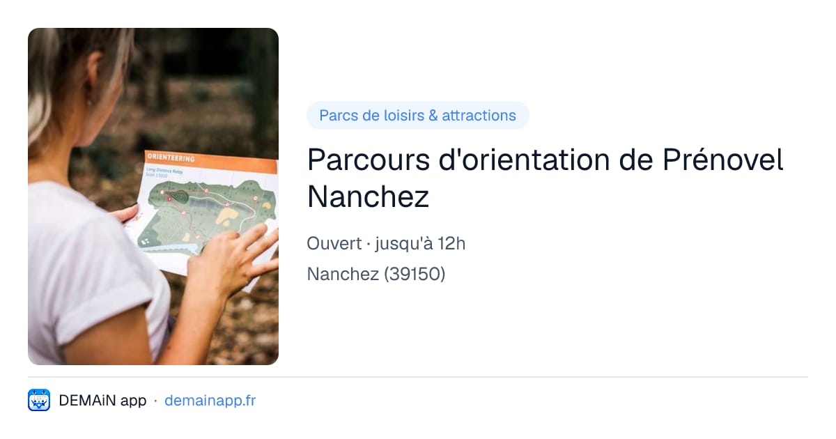 Parcours d'orientation de Prénovel Nanchez — Nanchez