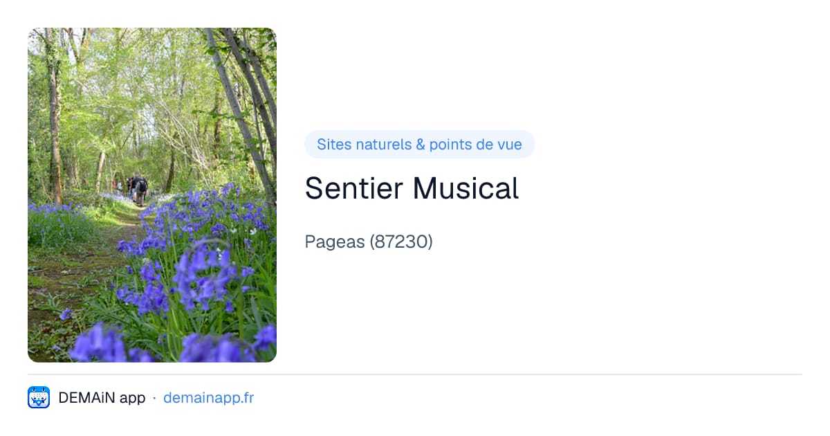 Sentier Musical — Pageas