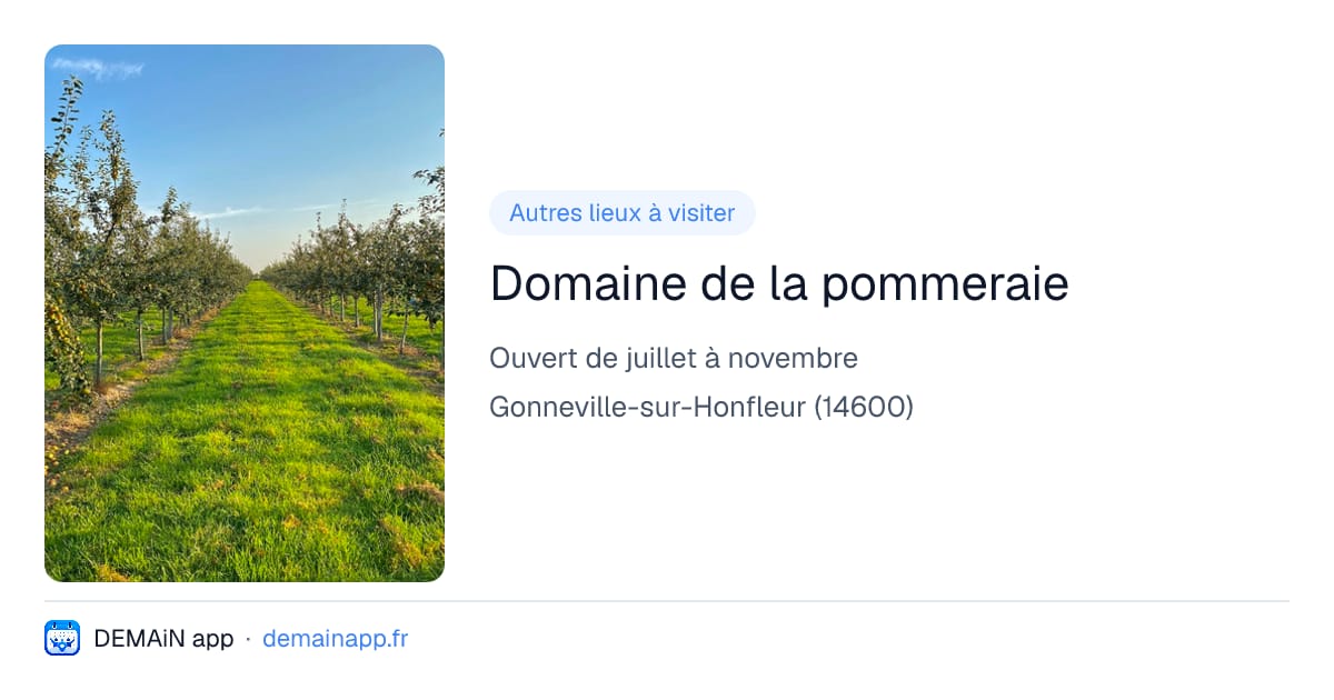 Domaine de la pommeraie — Gonneville-sur-Honfleur