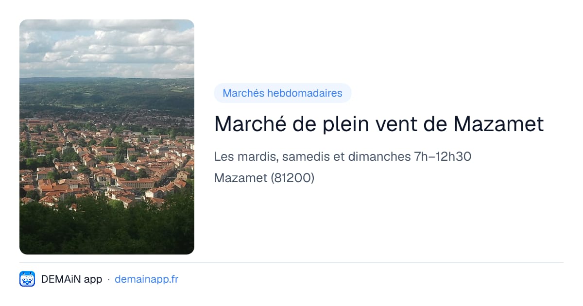 Marché de plein vent de Mazamet — Mazamet