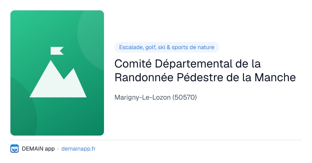 Comité Départemental de la Randonnée Pédestre de la Manche — Marigny-Le-Lozon