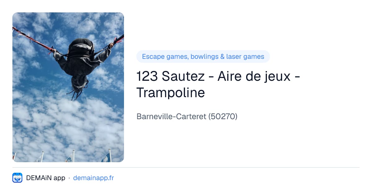 123 Sautez - Aire de jeux - Trampoline — Barneville-Carteret