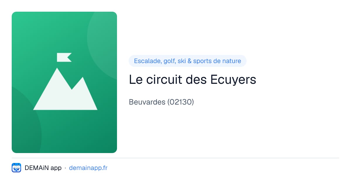Le circuit des Ecuyers — Beuvardes