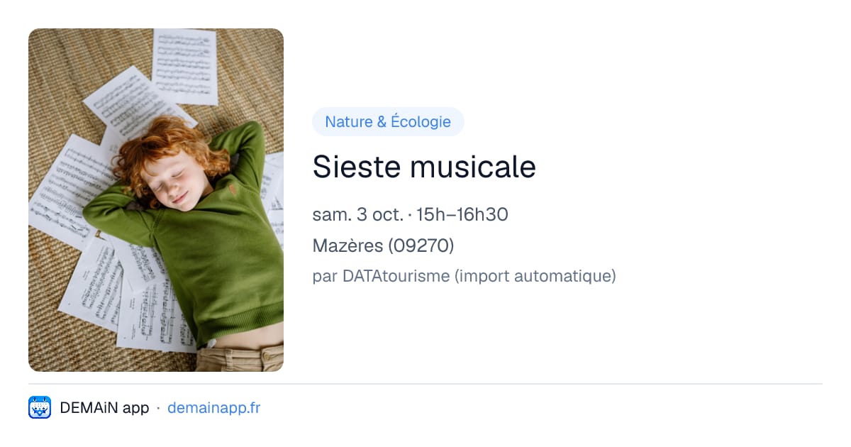 Sieste musicale — Mazères
