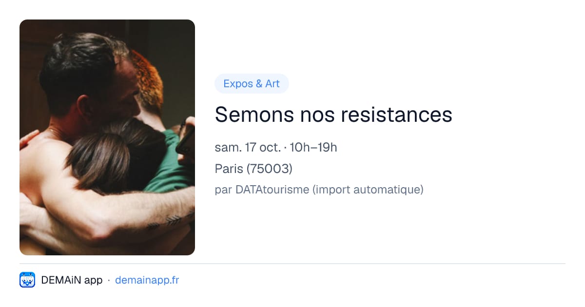 Semons nos resistances — Paris