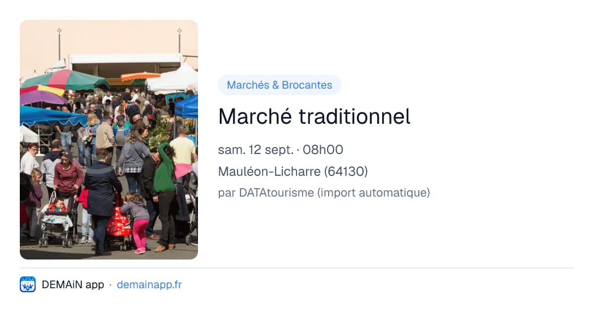 Marché traditionnel — Mauléon-Licharre
