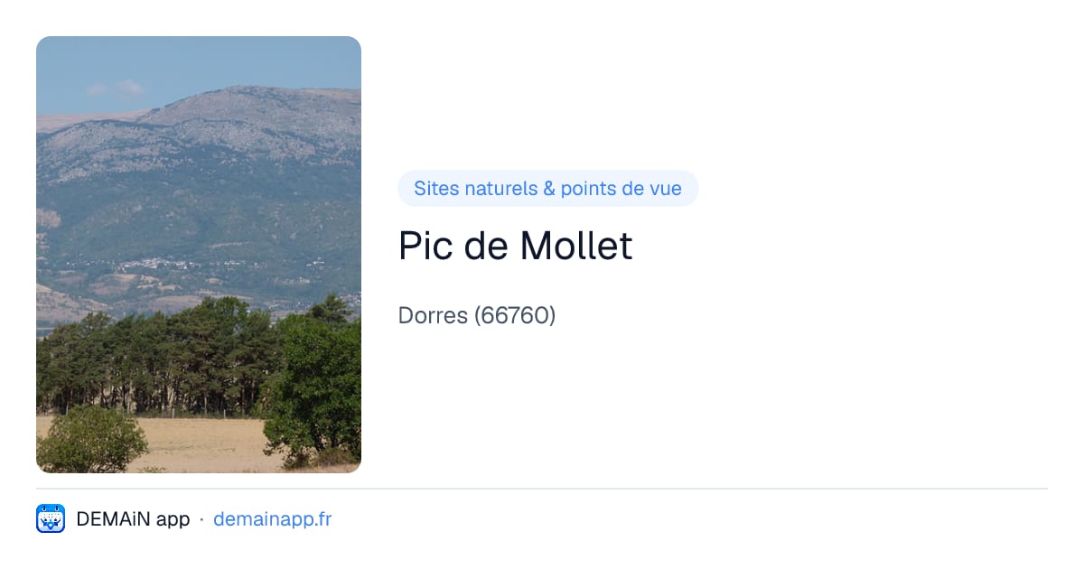Pic de Mollet — Dorres