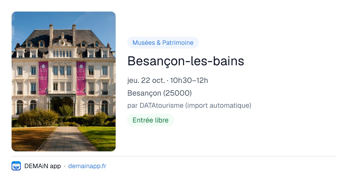 Besançon-les-bains — Besançon