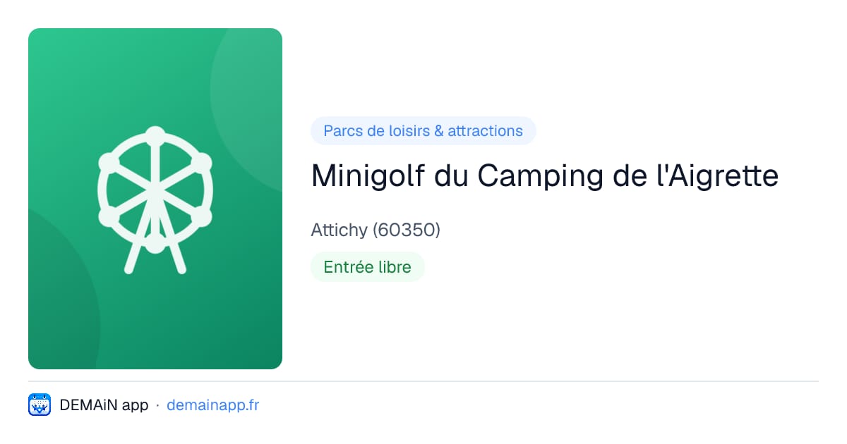 Minigolf du Camping de l'Aigrette — Attichy