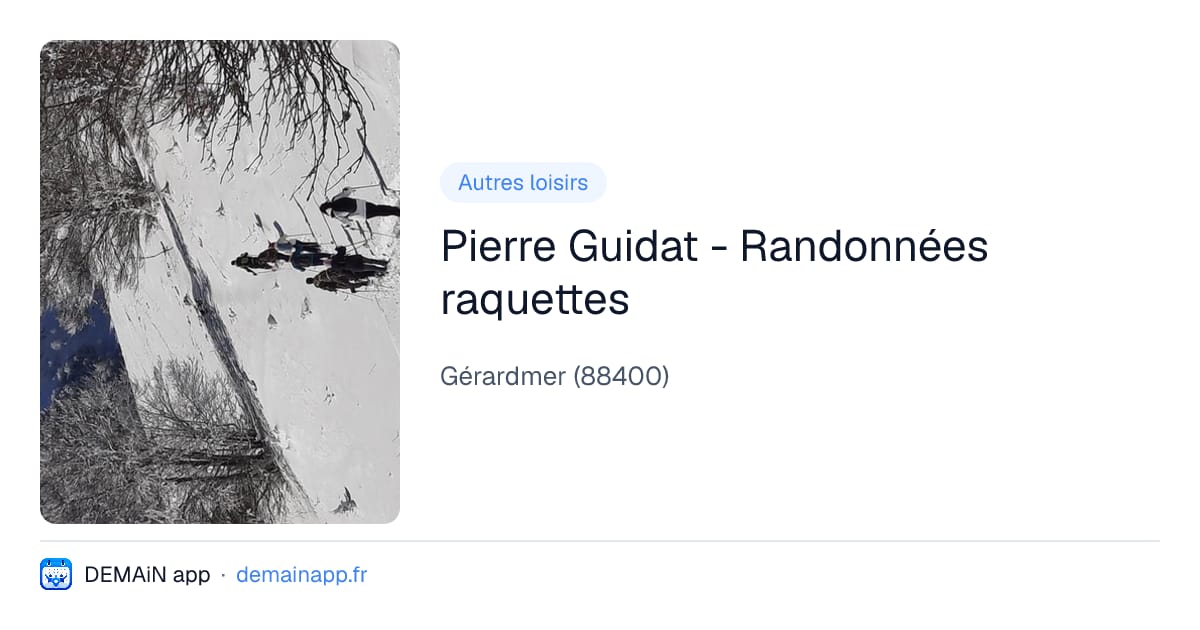 Pierre Guidat - Randonnées raquettes — Gérardmer