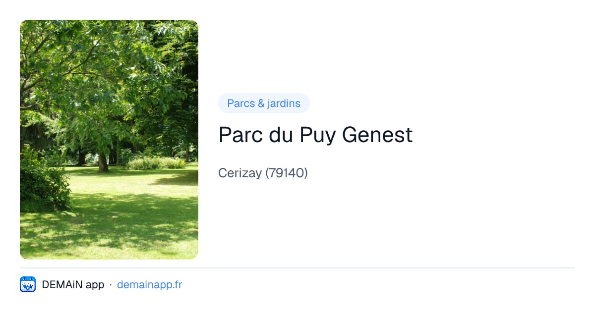 Parc du Puy Genest — Cerizay
