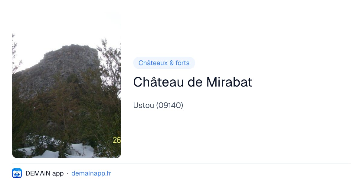 Château de Mirabat — Ustou