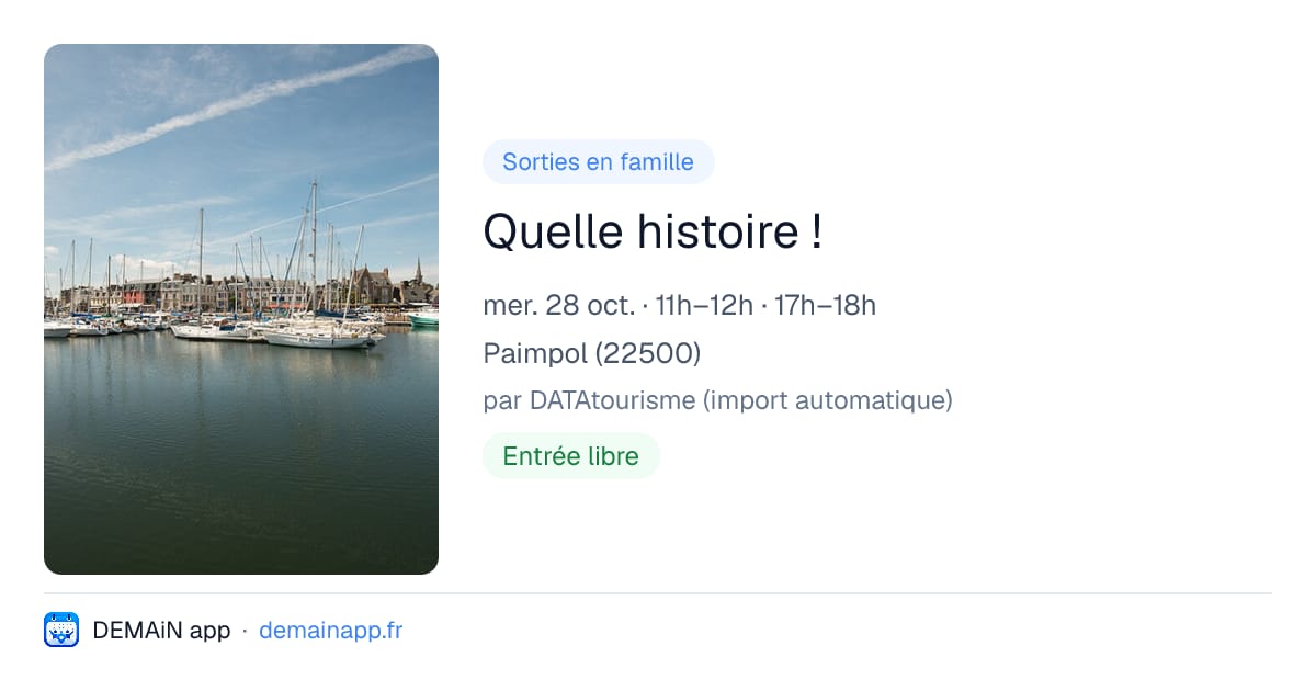 Quelle histoire ! — Paimpol