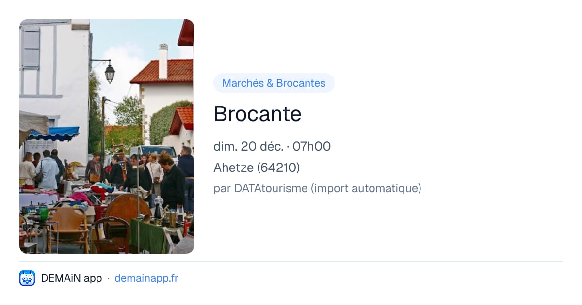 Brocante — Ahetze