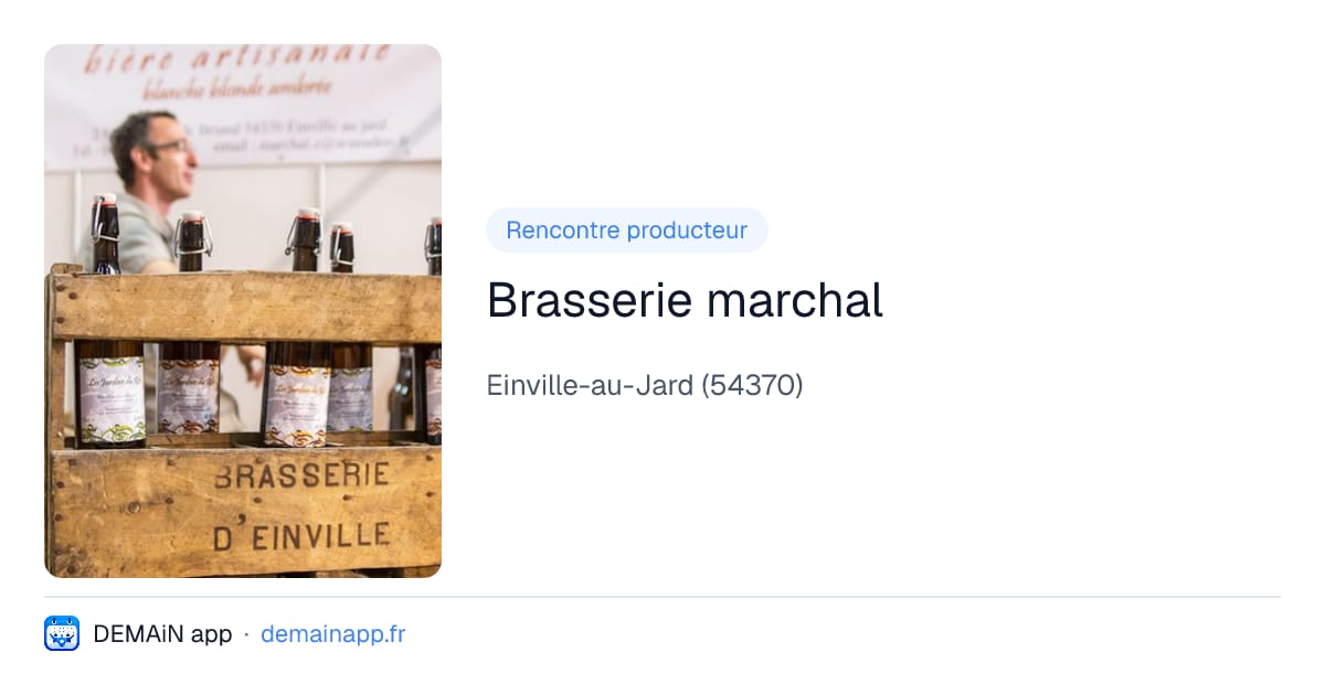 Brasserie marchal — Einville-au-Jard