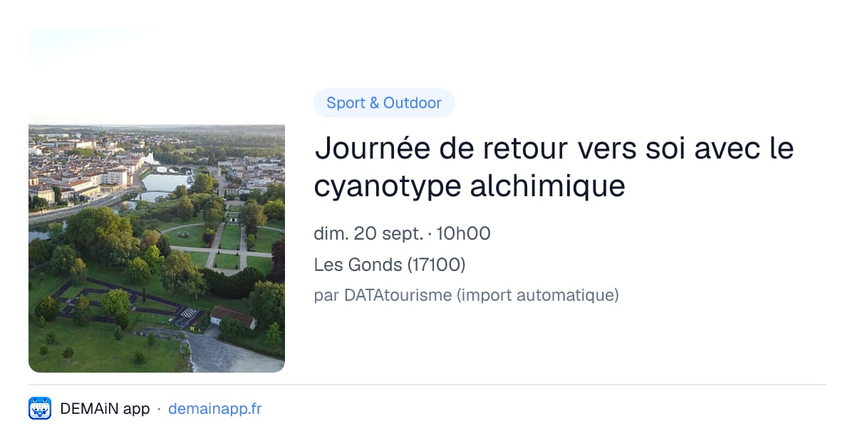 Journée de retour vers soi avec le cyanotype alchimique — Les Gonds