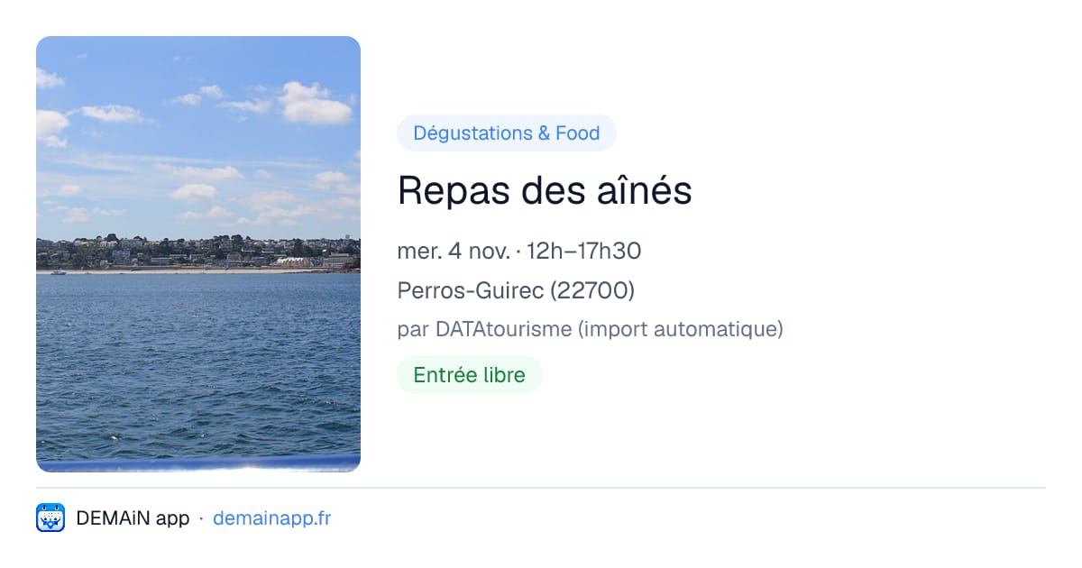 Repas des aînés — Perros-Guirec