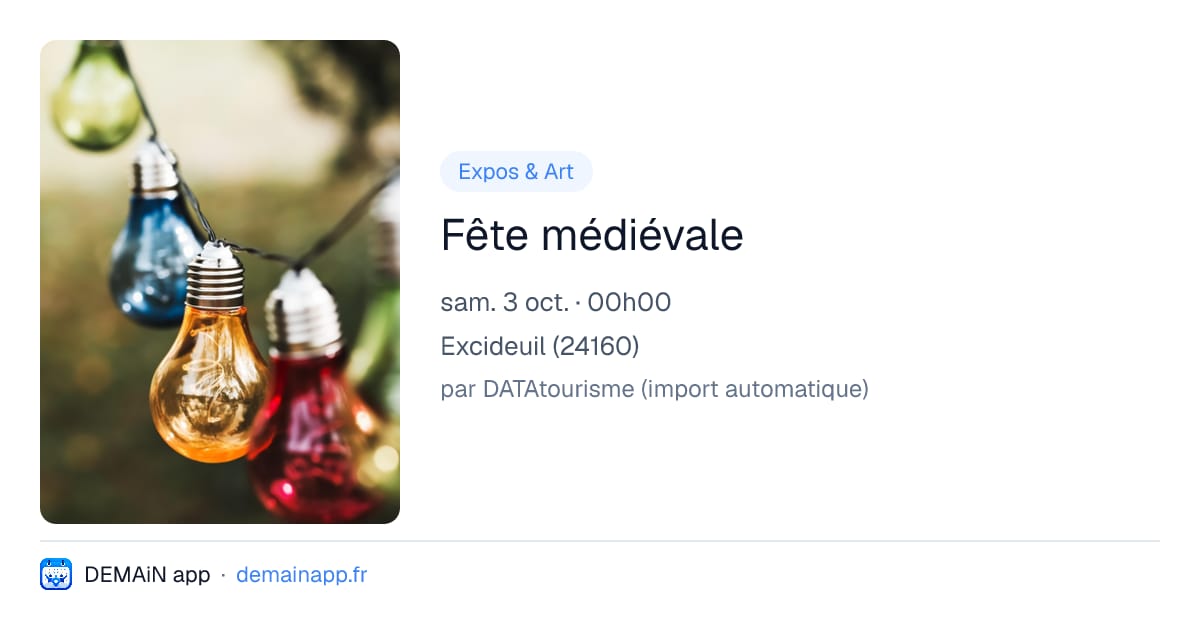 Fête médiévale — Excideuil
