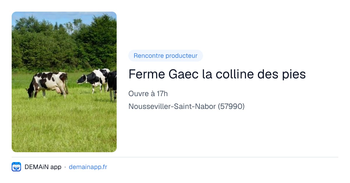 Ferme Gaec la colline des pies — Nousseviller-Saint-Nabor