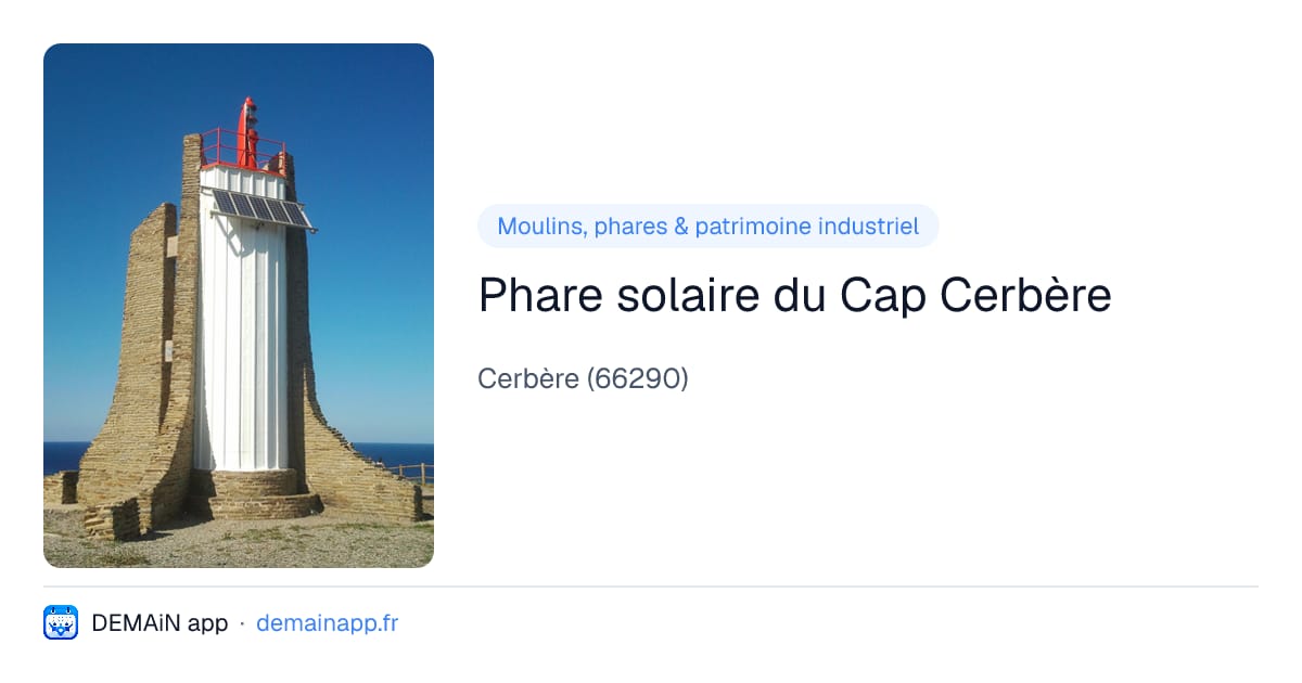 Phare solaire du Cap Cerbère — Cerbère