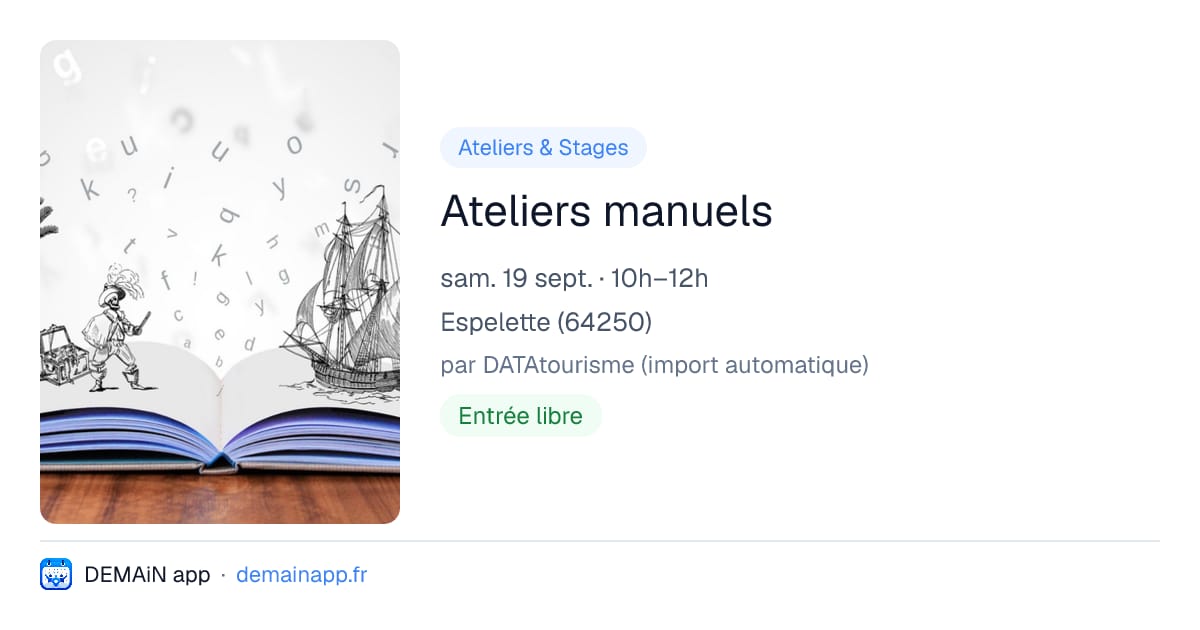 Ateliers manuels — Espelette