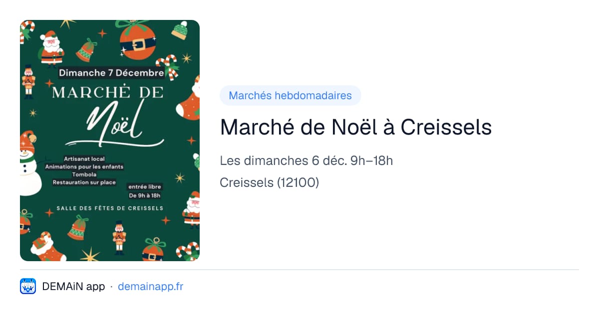 Marché de Noël à Creissels — Creissels