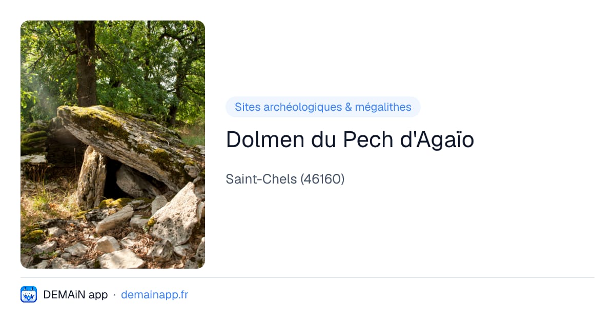 Dolmen du Pech d'Agaïo — Saint-Chels