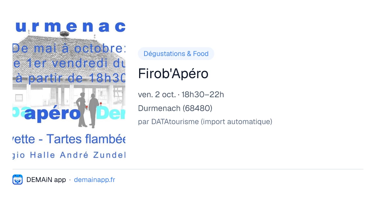 Firob'Apéro — Durmenach