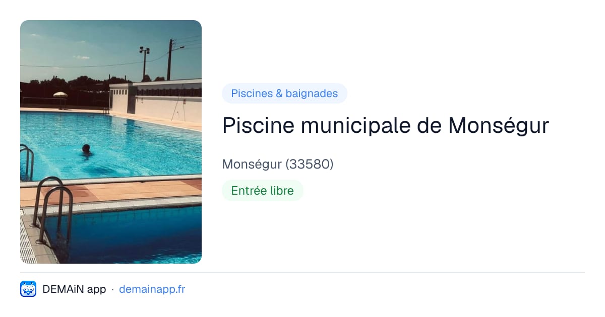 Piscine municipale de Monségur — Monségur