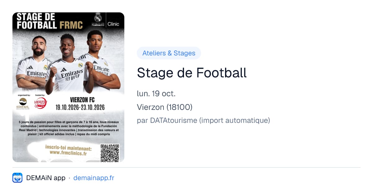 Stage de Football — Vierzon
