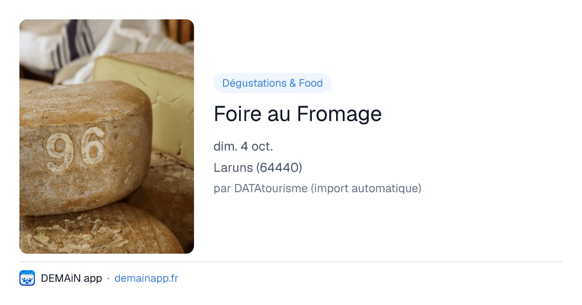 Foire au Fromage — Laruns