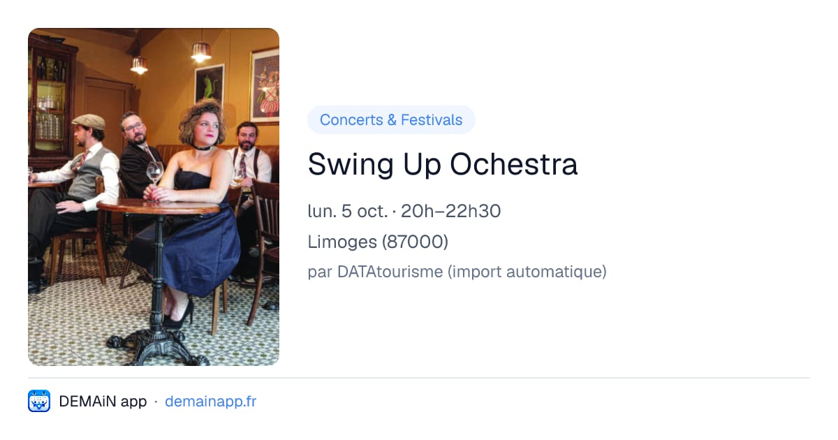 Swing Up Ochestra — Limoges