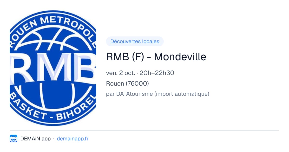 RMB (F) - Mondeville — Rouen