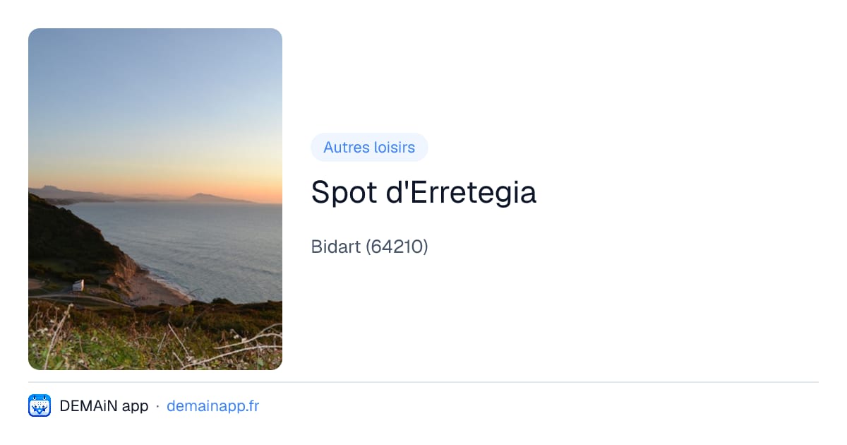 Spot d'Erretegia — Bidart